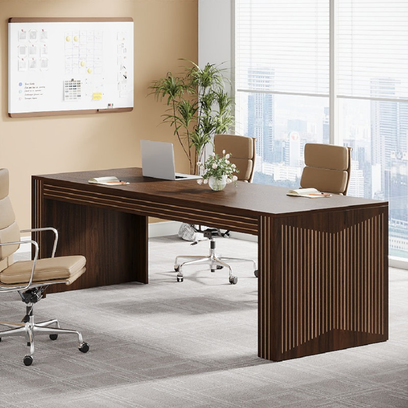 79 Inch Extra Long Desk Two Person Desk Double Desk For Home Office Large Writing Desk For Office